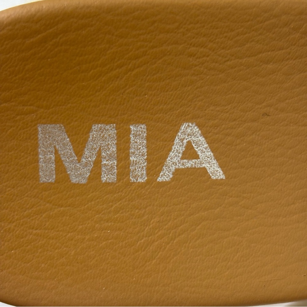 MIA Platform Espadrille Sandals Buckle Casual Slip On Slides White Size 7 - Picture 13 of 15